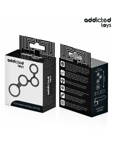 ADDICTED TOYS - ANILLO PARA EL PENE CON DIVISORES PARA TESTÍCULOS