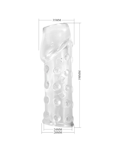 PRETTY LOVE - FUNDA PARA PENE APRETADA Y VOLUMINIZADORA TRANSPARENTE
