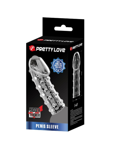 PRETTY LOVE - FUNDA PARA PENE APRETADA Y VOLUMINIZADORA TRANSPARENTE