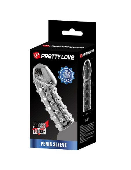 PRETTY LOVE - FUNDA PARA PENE APRETADA Y VOLUMINIZADORA TRANSPARENTE