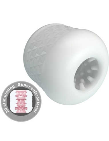 PRETTY LOVE - CRYSTLE MASTURBADOR MASCULINO BLANCO