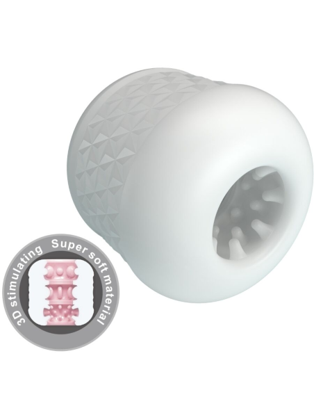 PRETTY LOVE - CRYSTLE MASTURBADOR MASCULINO BLANCO