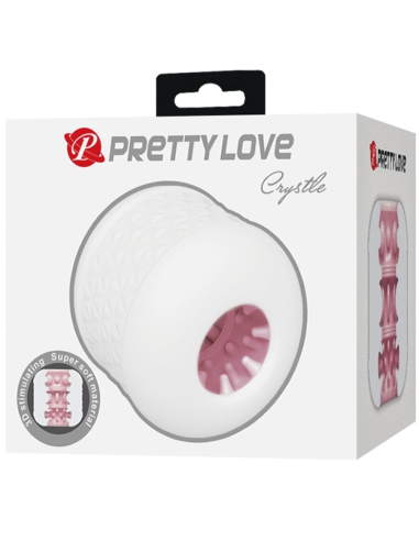 PRETTY LOVE - CRYSTLE MASTURBADOR MASCULINO BLANCO