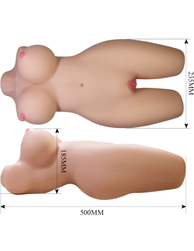 CRAZY BULL - MIA TORSO FEMENINO REALISTA VAGINA Y ANAL 8.5 KG