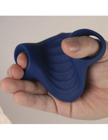 ROCKS- OFF - PALM MASTURBADOR VIBRADOR FLEXIBLE AZUL