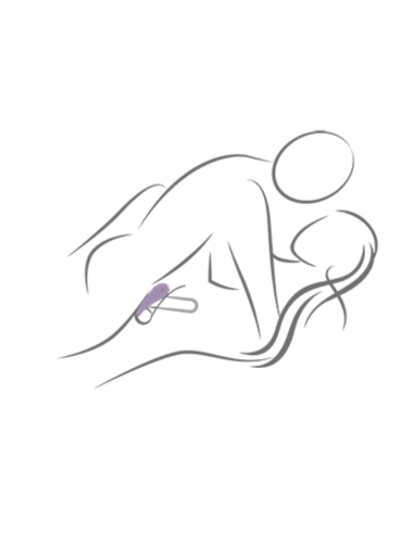 ROCKS- OFF - SPIRE ANILLO VIBRADOR PARA EL PENE NEGRO