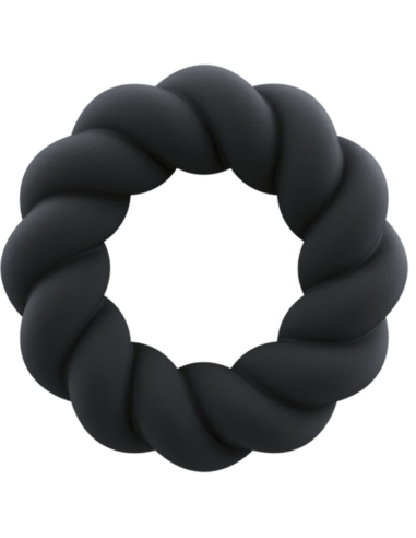ROCKS- OFF - TWIST ANILLO MASTURBADOR SILICONA NEGRO