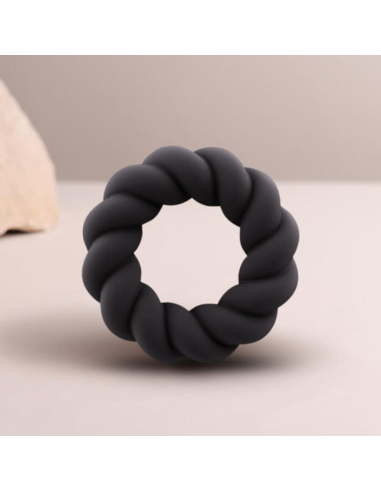 ROCKS- OFF - TWIST ANILLO MASTURBADOR SILICONA NEGRO