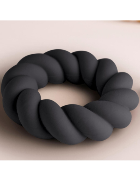 ROCKS- OFF - TWIST ANILLO MASTURBADOR SILICONA NEGRO