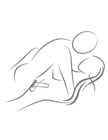 ROCKS- OFF - TWIST ANILLO MASTURBADOR SILICONA NEGRO