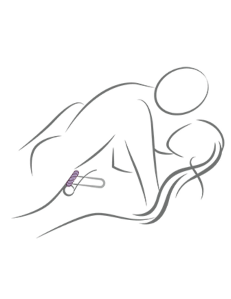 ROCKS- OFF - TWIST ANILLO MASTURBADOR SILICONA NEGRO