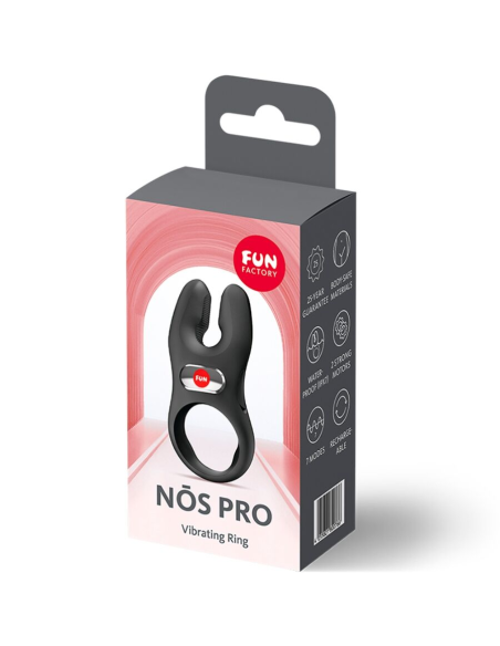 FUN FACTORY - NOS PRO ANILLO VIBRADOR PENE NEGRO
