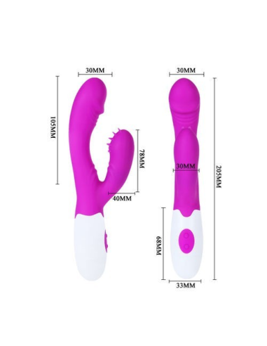 PRETTY LOVE - ANDRE Vibrador Conejito Y Punto G Rosa | SexPlace.MX