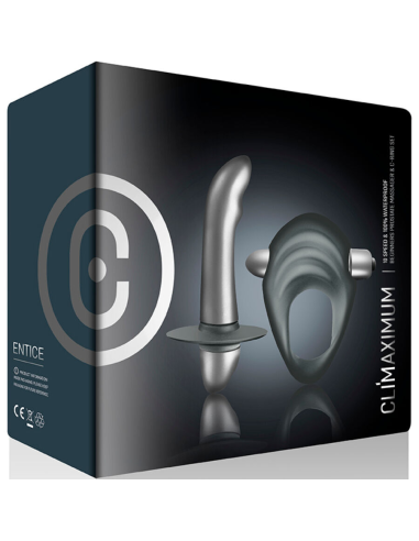 CLIMAXIMUM - ENTICE KIT ANILLO PARA PENE VIBRADOR PRÓSTATA PRINCIPIANTES