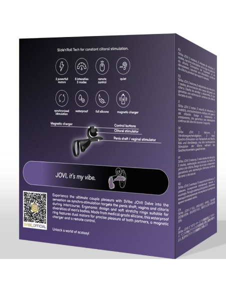 SNAIL VIBE - JOVI ANILLO DE PAREJA CONTROL REMOTO NEGRO