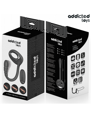 ADDICTED TOYS - ANILLO PENE VIBRADOR PUNTO·P CONTROL REMOTO