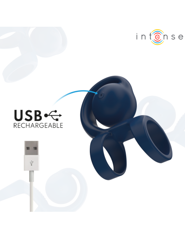 INTENSE - TYSON ANILLO POTENCIADOR CON CARACOL VIBRADOR Ø 3,2 CM