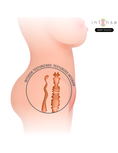 INTENSE DEEP TOUCH - JESSE TORSO MASTURBADOR MULTIPOSICIÓN DOBLE VAGINA and ANO
