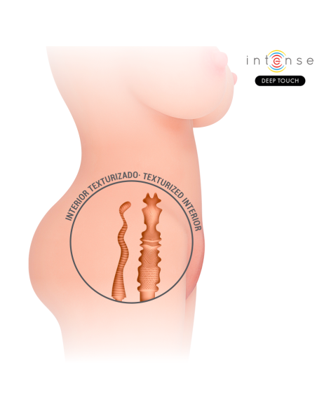 INTENSE DEEP TOUCH - JESSE TORSO MASTURBADOR MULTIPOSICIÓN DOBLE VAGINA and ANO