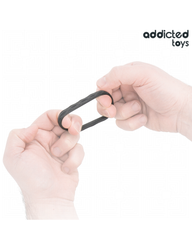 ADDICTED TOYS - SET ANILLOS PENE TEXTURIZADOS 4 TAMAÑOS