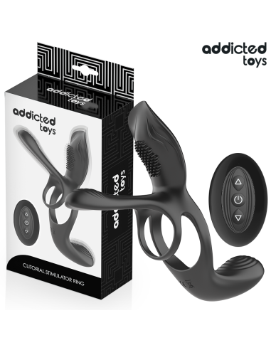ADDICTED TOYS - ANILLO DOBLE PARA EL PENE CON ESTIMULADOR DE CLÍTORIS