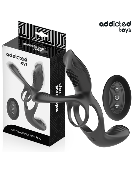 ADDICTED TOYS - ANILLO DOBLE PARA EL PENE CON ESTIMULADOR DE CLÍTORIS