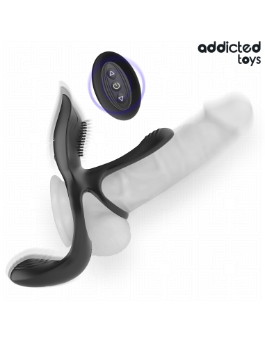 ADDICTED TOYS - ANILLO DOBLE PARA EL PENE CON ESTIMULADOR DE CLÍTORIS
