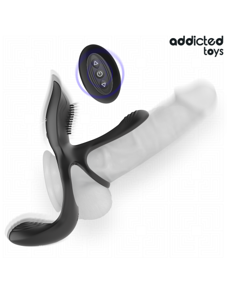 ADDICTED TOYS - ANILLO DOBLE PARA EL PENE CON ESTIMULADOR DE CLÍTORIS