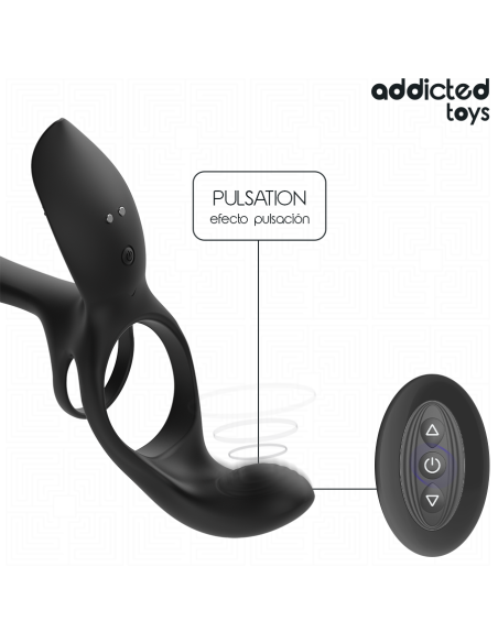 ADDICTED TOYS - ANILLO DOBLE PARA EL PENE CON ESTIMULADOR DE CLÍTORIS