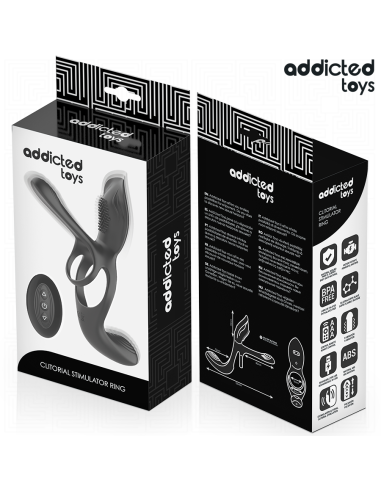 ADDICTED TOYS - ANILLO DOBLE PARA EL PENE CON ESTIMULADOR DE CLÍTORIS
