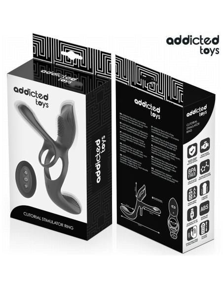ADDICTED TOYS - ANILLO DOBLE PARA EL PENE CON ESTIMULADOR DE CLÍTORIS