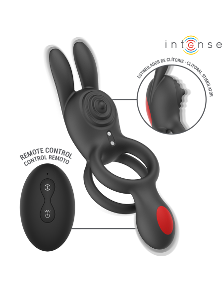 INTENSE - QUINN ANILLO DOBLE CON VIBRACIÓN CONTROL REMOTO