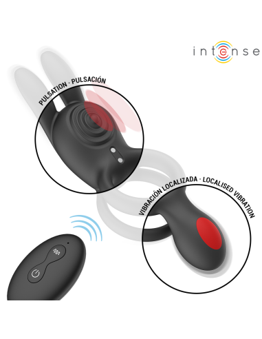 INTENSE - QUINN ANILLO DOBLE CON VIBRACIÓN CONTROL REMOTO