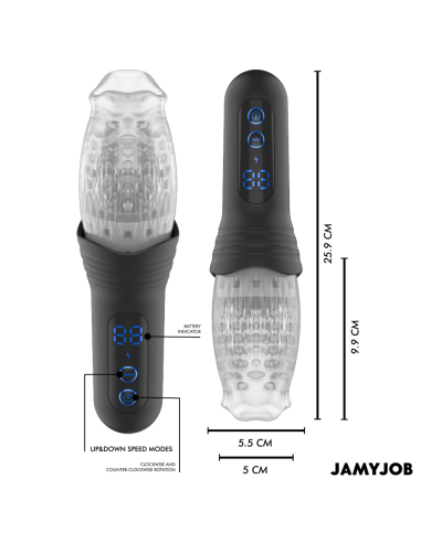 JAMYJOB - BLOW-R MASTURBADOR CON THRUSTING Y ROTACIÓN