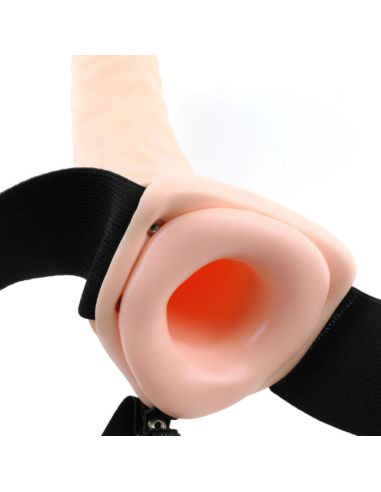 FETISH FANTASY SERIES - ARNÉS VIBRADOR HUECO 19 CM NATURAL