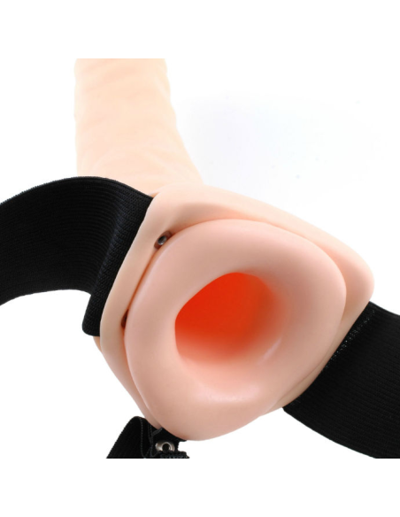 FETISH FANTASY SERIES - ARNÉS VIBRADOR HUECO 19 CM NATURAL