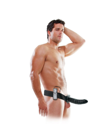 FETISH FANTASY SERIES - ARNÉS VIBRADOR HUECO 19 CM NEGRO