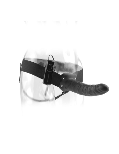 FETISH FANTASY SERIES - ARNÉS VIBRADOR HUECO 19 CM NEGRO
