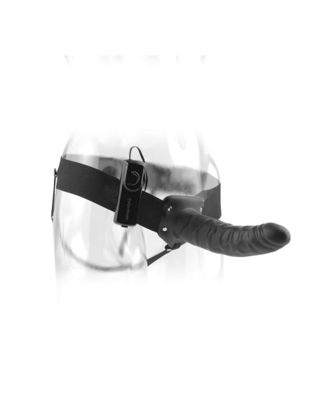 FETISH FANTASY SERIES - ARNÉS VIBRADOR HUECO 19 CM NEGRO