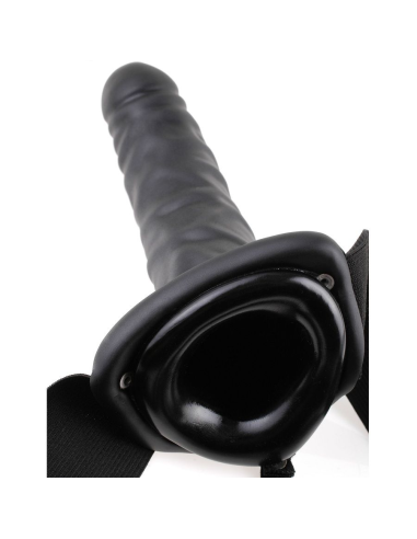 FETISH FANTASY SERIES - ARNÉS VIBRADOR HUECO 19 CM NEGRO