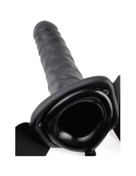 FETISH FANTASY SERIES - ARNÉS VIBRADOR HUECO 19 CM NEGRO