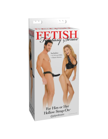 FETISH FANTASY SERIES - ARNÉS HUECO AJUSTABLE NEGRO 15 CM
