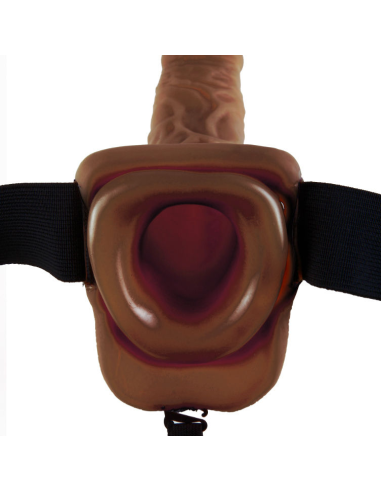 FETISH FANTASY SERIES - 9 ARNÉS CON TESTÍCULOS HUECO MAN 22.9 CM MARRÓN