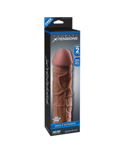 FANTASY X- TENSIONS - MEGA 2 EXTENSIÓN MARRÓN PARA EL PENE