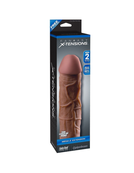 FANTASY X- TENSIONS - MEGA 2 EXTENSIÓN MARRÓN PARA EL PENE