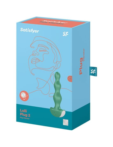 SATISFYER - LOLLI PLUG 2 PLUG VIBRATOR VERDE