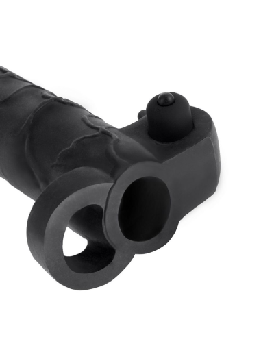 FANTASY X- TENSIONS - EXTENSION PARA EL PENE CON VIBRADOR REAL FEEL 2 NEGRO