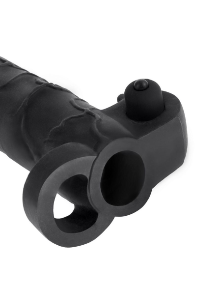 FANTASY X- TENSIONS - EXTENSION PARA EL PENE CON VIBRADOR REAL FEEL 2 NEGRO