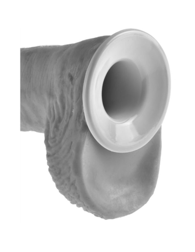 KING COCK - STRAP-ON CON DILDO HUECO 30.5 CM Y TIRANTES COLOR CARNE