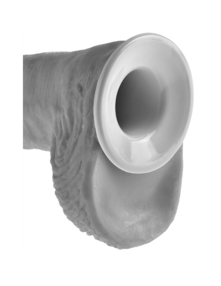 KING COCK - STRAP-ON CON DILDO HUECO 30.5 CM Y TIRANTES COLOR CARNE